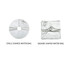 Two water bags are displayed: a circle-shaped bag and a square-shaped bag, both in a reflective silver material.