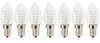 Anyray (7)-Bulbs A-C7E12LWW LED Night Light 0.5 Watt C7 (4W 5W 7W Replacement) E12 Candelabra Base 110V Warm White Color 120V