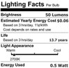 Anyray (7)-Bulbs A-C7E12LWW LED Night Light 0.5 Watt C7 (4W 5W 7W Replacement) E12 Candelabra Base 110V Warm White Color 120V