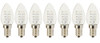Anyray (7)-Bulbs A-C7E12LWW LED Night Light 0.5 Watt C7 (4W 5W 7W Replacement) E12 Candelabra Base 110V Warm White Color 120V