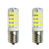 2-Bulbs E17 LED Bulb for Microwave Oven, Freezer, Under-Microwave Stove light 40W-Equival (Cool White 6000K)