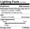 (10-Bulbs) Anyray 40 Watt Equivalent A19 LED Light Bulb, Clear E26 Vintage Edison Style, Warm white 40W