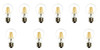 (10-Bulbs) Anyray 40 Watt Equivalent A19 LED Light Bulb, Clear E26 Vintage Edison Style, Warm white 40W