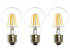 (3-Bulbs) Anyray 40 Watt Equivalent A19 LED Light Bulb, Clear, E26, Vintage Edison Style, Warm white 40W