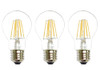 (3-Bulbs) Anyray 40 Watt Equivalent A19 LED Light Bulb, Clear, E26, Vintage Edison Style, Warm white 40W