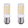 Anyray (2)-Pack BA15D Base Dual Contacts LED SMD Marine Boat Bulb Replacement for 1076 1130 1176 1142 Cool White 12-24V DC Light