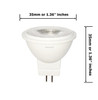 Anyray MR11 LED Light Bulb GU4 Base 240lm Flood Beam lamp (Cool White)