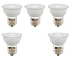 5-LED Light Bulbs HR16 120V E27 MR-16 JDR C Hood Lamp Short Neck E26 (Warm White)