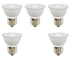 5-LED Light Bulbs HR16 120V E27 MR-16 JDR C Hood Lamp Short Neck E26 (Warm White)