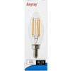 Anyray (3)-LED Bulbs B11 Filament E12 Candelabra 60W Equivalent, Dimmable Chandelier Light Bulbs, High Brightness 650 LM Warm White , Candle Light Bulbs, Clear Glass