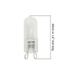 Anyray A1728F (5)-Bulbs FROSTED GLASS 75 Watt G9 T4 75W Halogen Bi-Pin 130 Volts 75Watt