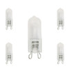 Anyray A1728F (5)-Bulbs FROSTED GLASS 75 Watt G9 T4 75W Halogen Bi-Pin 130 Volts 75Watt