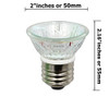 Anyray (10-Pack) HR16 120V 20W E26 MR-16 20 Watt HR-16 Halogen Bulb Lamp BAB Flood with Lens (20 Watts)