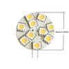 Anyray Disc Type G4 Base 12V LED Light Bulb Two Side Pins 10 Watt Halogen Replacement for Boats, RV Campers, Trailers and Under-cabinet Lights Cool White Color