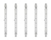 (5)-Bulbs 150 Watt 118mm T3 Double-ended R7S Halogen Lamps J-type, Rated 2500 Hours Anyray A1833Y