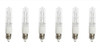 (6)-Bulbs Anyray A1795Y 100 Watt JD E11 100W Mini-Candelabra T4 Halogen Light Bulb, CLEAR, 100Watts