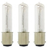 (3)-Bulbs 100 Watt JD BA15D 130V 100W DC Bayonet Base T4 Light Bulb 100Watts Anyray A1798Y