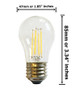(4)-LED Bulb Anyray Compatible Replacement for Frigidaire 316538901 Light Bulb ( 40W Equival )
