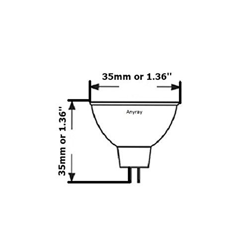 (2bulbs) Clear MR11 +C 12Volt 10Watt Precision Halogen Reflector Fiber