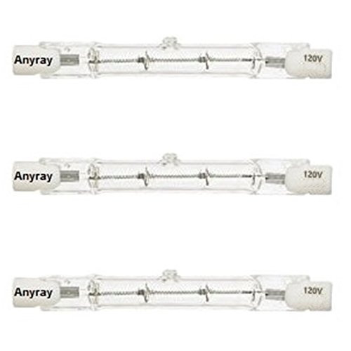 Anyray A1831Y (3)-Pack 150W Halogen Light Bulb 110V 120v 130V T3 J Type R7S
