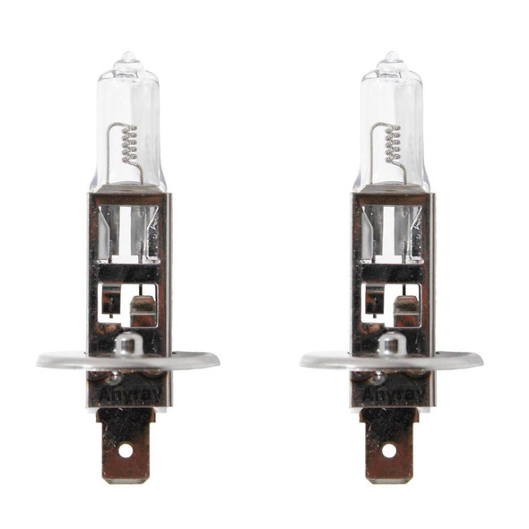Anyray 1-Pack 55W H1 Halogen Bulb 12V P14.5S Long Life