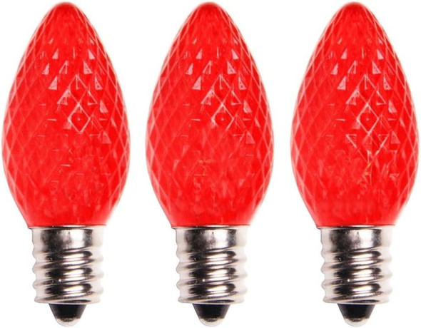 BlueStars 3W C7 LED Light Bulbs, E12 Candelabra Base 120V 15W Equivalent, 2700K Warm White, Non-Dimmable, Clear Glass For Indoor Outdoor Holiday Home Decoration, Night Light Bulbs - Pack Of 6 - Foto 11