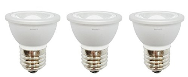 3-LED Light Bulbs HR16 120V E27 MR-16 JDR C Hood Lamp Short Neck E26 (Blue)