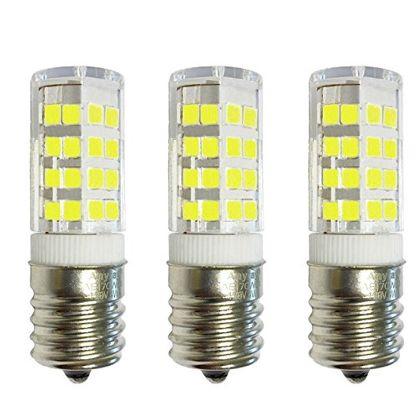 3-Pack Anyray Compatible for GE WB36X10003 40W Microwave Light Bulb, 40T8 E17 Base Appliance Light Bulbs (Cool White 6000K)