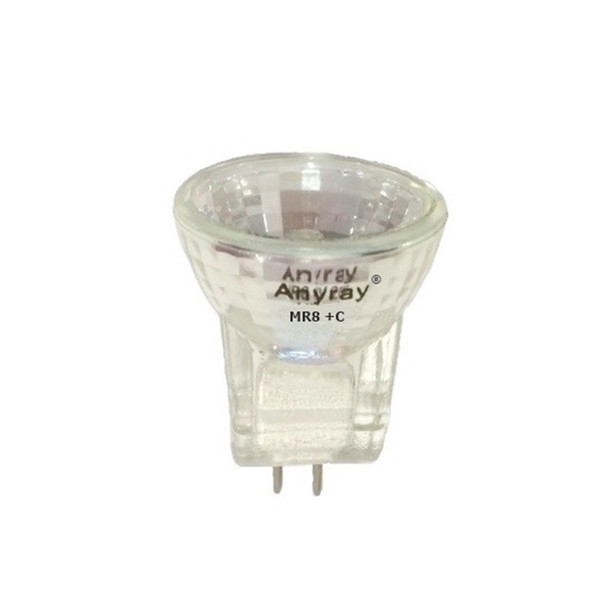 Anyray A2016Y (1-bulb) 20-Watts MR8 12V 20W Halogen Light Bulb 12-Volts