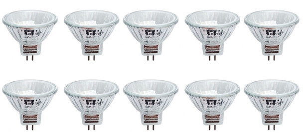 Anyray A2000Y (10-bulbs) Clear MR11 5W 12V Reflector Fiber Optic Christmas Light Bulb 12-Volt 5-Watt