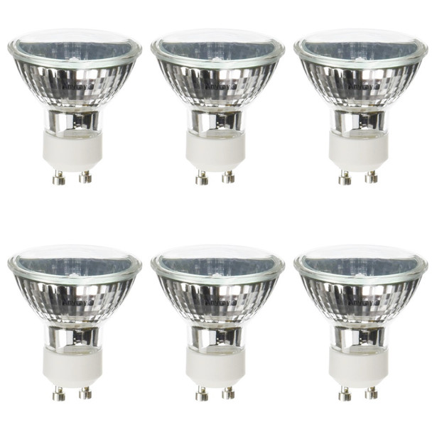 (6)-Bulbs 20 Watt GU10 Base 20Watts BAB Flood Light Bulb 120-Volts 20W Lamps Anyray A1817Y