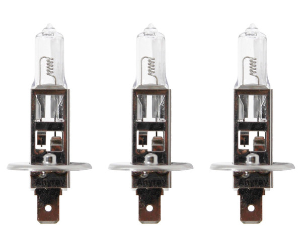 3-Bulbs Anyray A1902A H1 12V 100W Automotive Light Bulb 100 Watt P14.5S Base