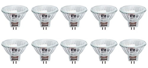 (10)-Bulbs 35W 12V MR11 Clear Precision Halogen Reflector Fiber Optic Light Bulb 12-Volt 35-Watt Anyray A1870Y