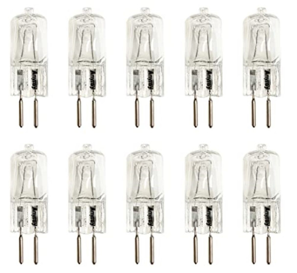(10)-Bulbs 75W GX5.3 75 Watt 110V 120Volt G5.3 Bi Pin T4 Halogen Light Bulb GY5.3 75Watt 120V