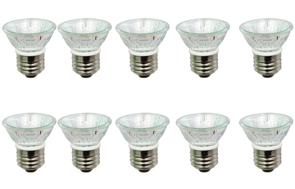 Anyray (10-Pack) HR16 120V 20W E26 MR-16 20 Watt HR-16 Bulb Lamp BAB Flood with Lens (20 Watts)