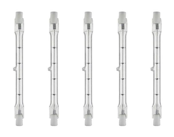 (5)-Bulbs 150 Watt 118mm T3 Double-ended R7S Halogen Lamps J-type, Rated 2500 Hours Anyray A1833Y