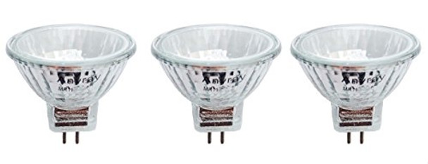 (3)-bulbs MR11 12V 15W Clear Precision Reflector Fiber Optic Light Bulb 12-Volts 15-Watts Anyray A1872Y