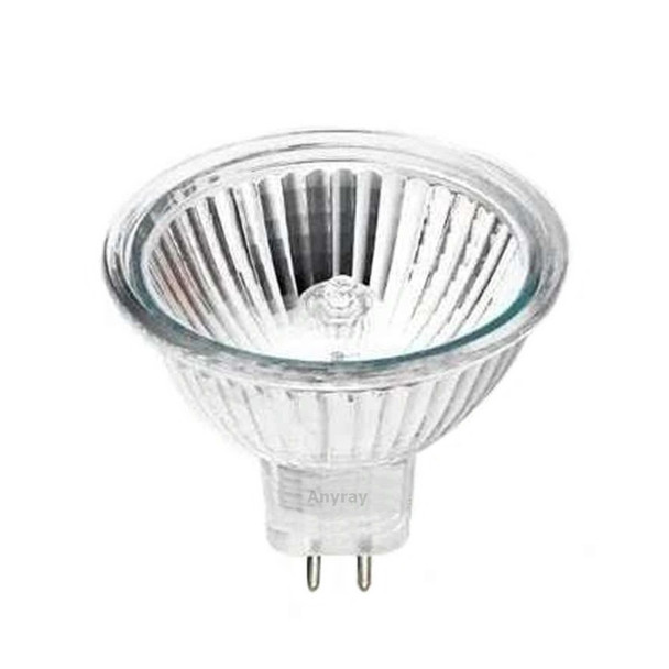 Anyray A1881Y (6)-Pack MR16 12 Volt 20 Watts Bi Pin Wide Beam Long Life 12V 20W