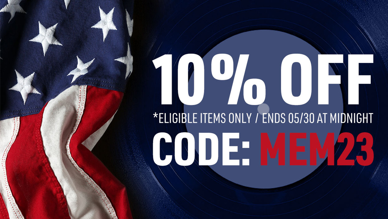 10% Off Music Sale *Eligible Items Only Ends 5/30 at Midnight CODE: MEM23