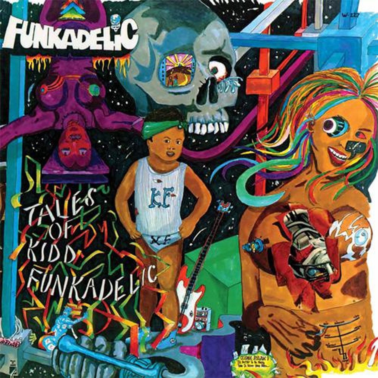 KIDD‐FUNKADELIC/LP盤レコード。 Funkadelic Tales of Kidd Funkadelic LP（蓝色和绿色乙烯基）