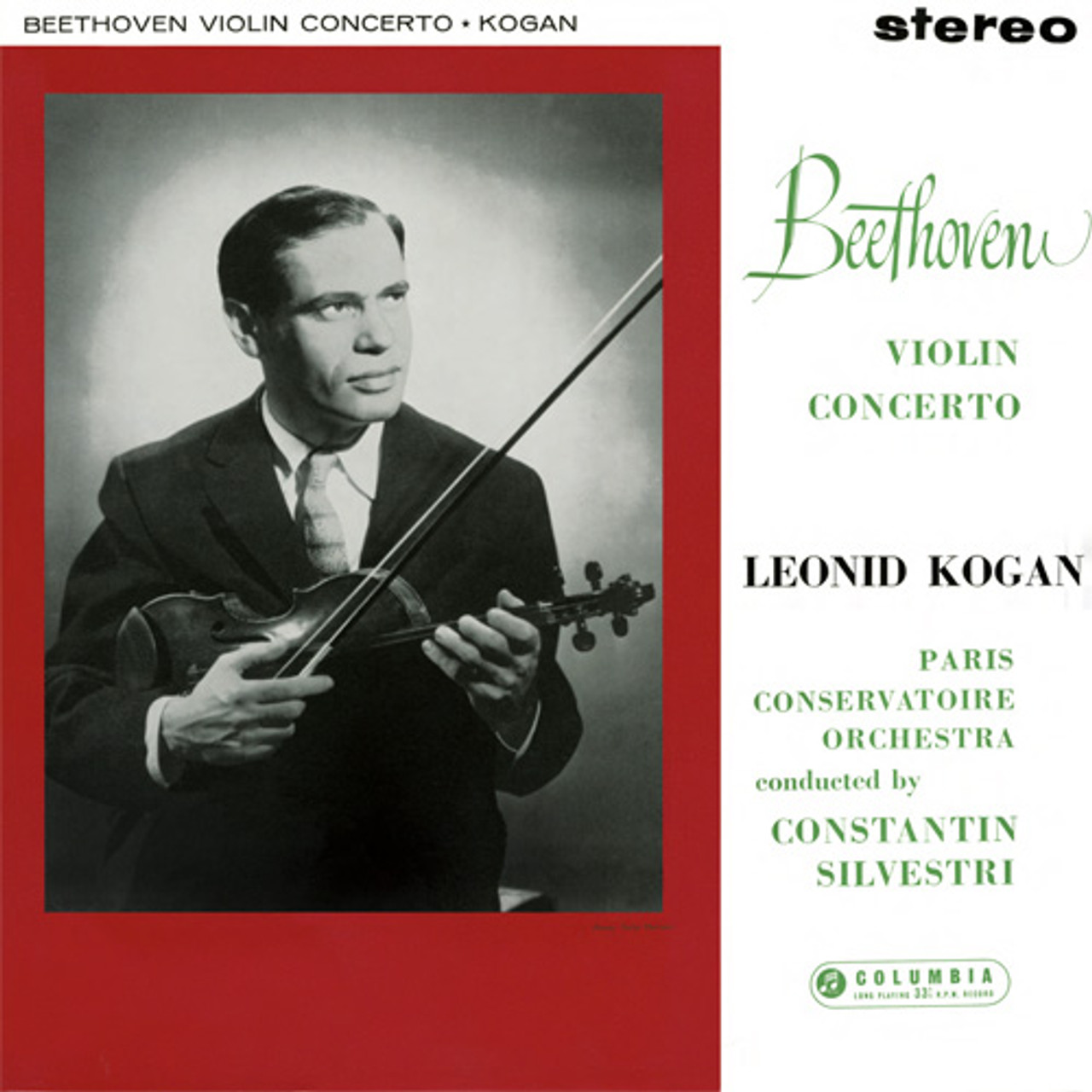 Beethoven Violin Concerto in D Major 180g LP
