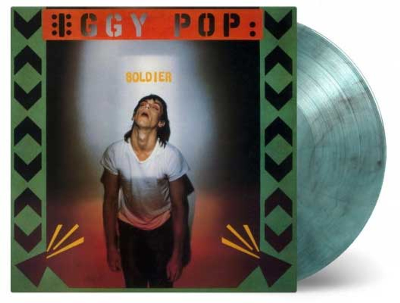 Iggy Pop Soldier Numbered Limited Edition 180g Import LP (Clear Green &  Black Vinyl)