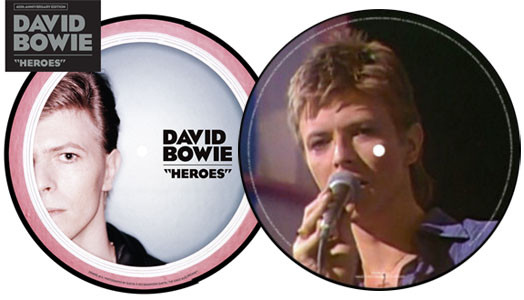 David Bowie Heroes 45rpm 7" Vinyl (Picture Disc)