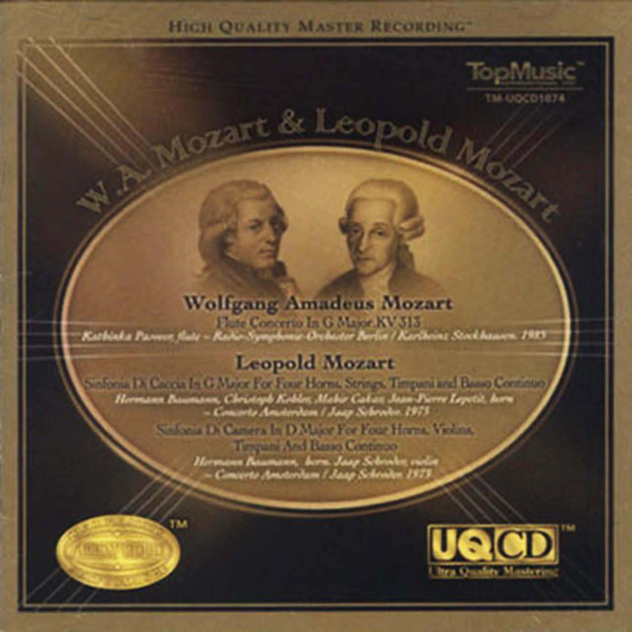 W.A. Mozart & Leopold Mozart Alloy Gold UQCD