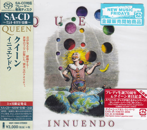 Queen Innuendo Single-Layer Stereo Japanese Import SHM-SACD
