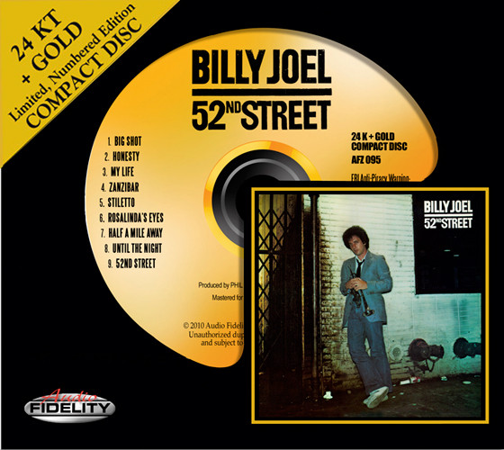 Billy Joel 【ニューヨーク52番地】GOLD CD Billy Joel 52nd Street Numbered Limited Edition Gold HDCD