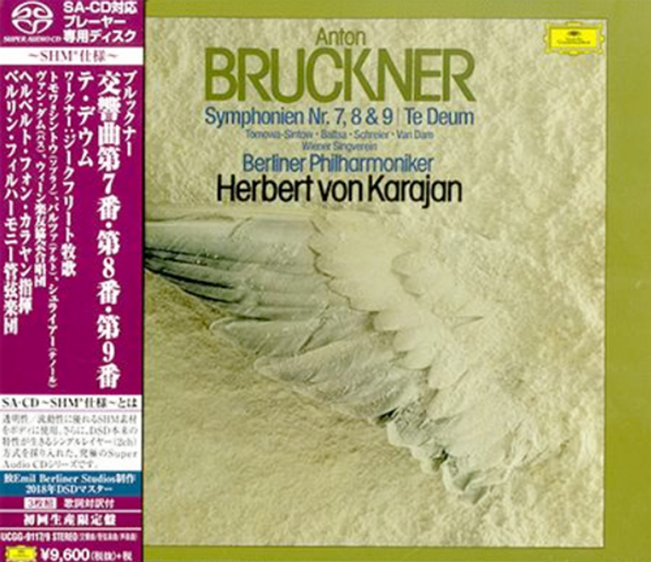 Herbert von Karajan Bruckner Symphonies Nos. 7-9 Single-Layer Stereo  Japanese Import SHM-SACD (3DISC)