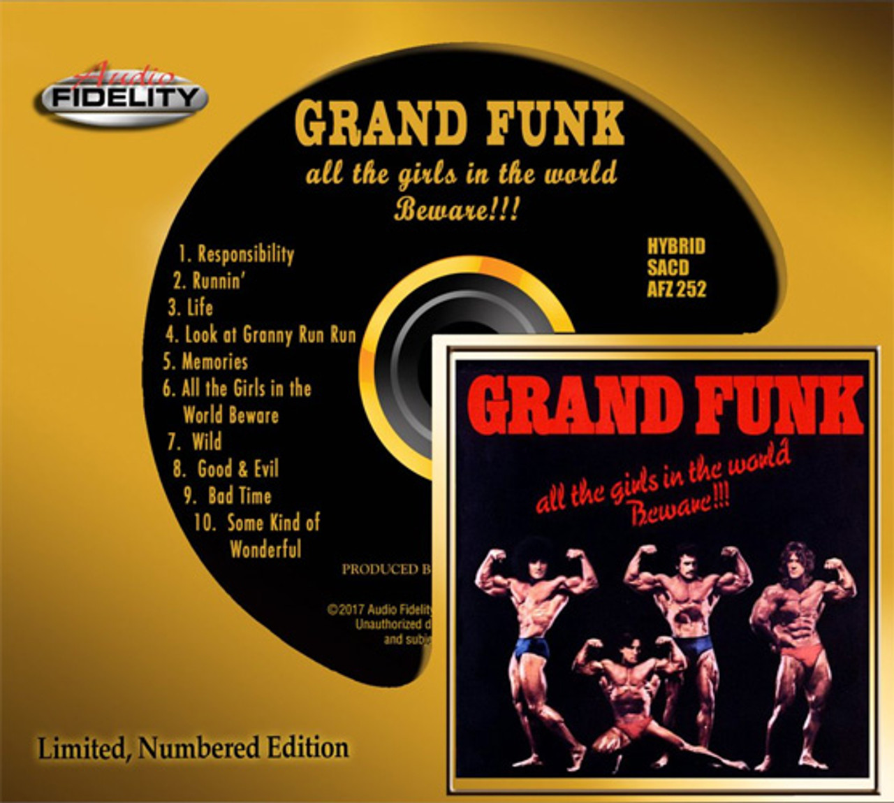 The Grand Funk Railroad All the Girls In the World Beware!!! Numbered  Limited Edition Hybrid