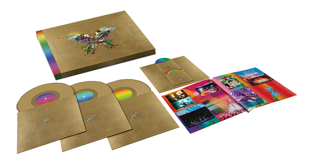 Coldplay Live In Buenos Aires (Butterfly Package) 180g 3LP & 2DVD Set (Gold  Vinyl)