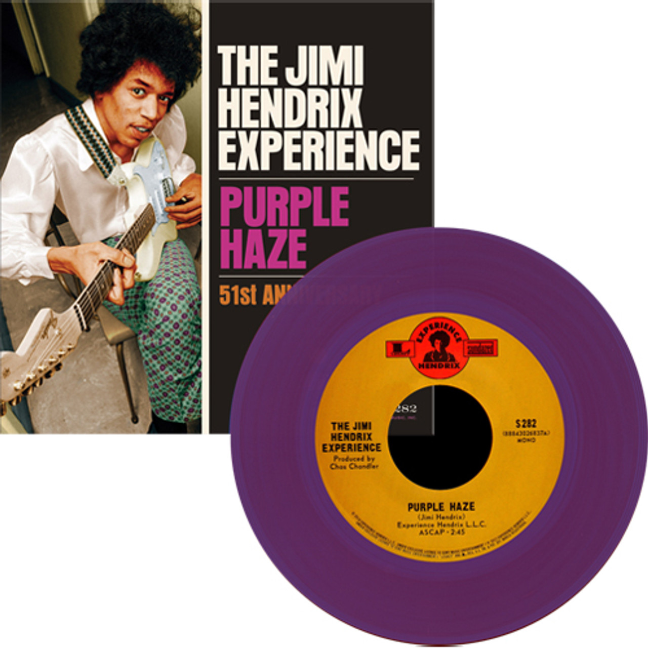 The Jimi Hendrix Experience Purple Haze/51st Anniversary 45rpm 7 